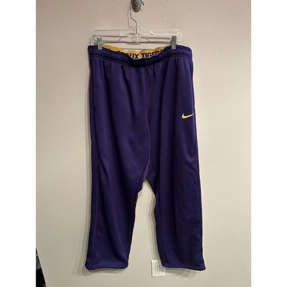 LSU Tigers Nike Therma Fit Sweatpants Purple Mens XXL - Picture 1 of 6